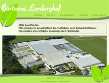 Tablet Screenshot of lemberghof.de